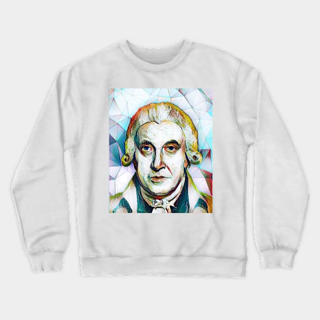 James Watt Portrait | James Watt Artwork 8 Crewneck Sweatshirt by JustLit